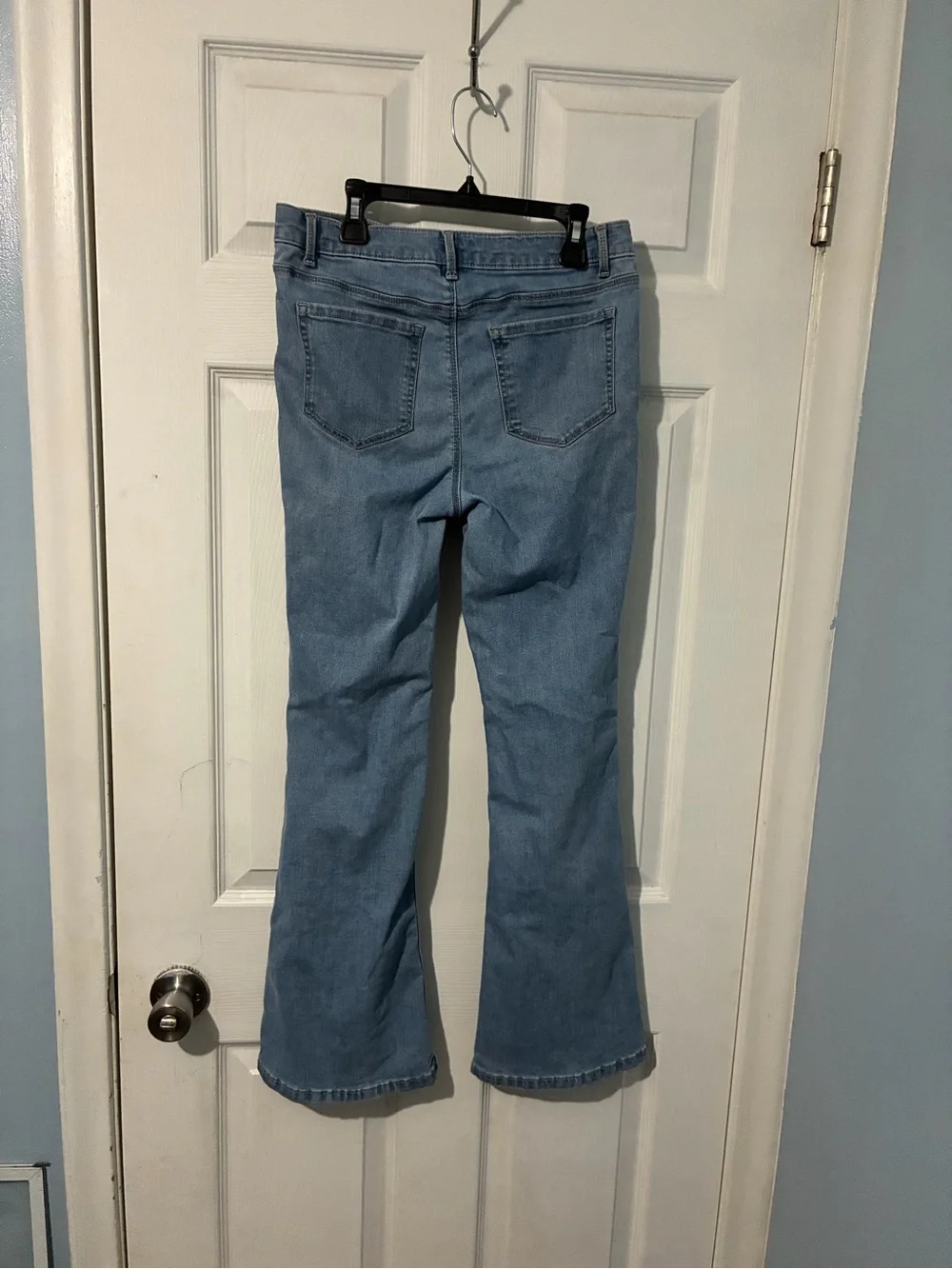 wonder nation Light Blue Heart Patch Flare Jeans